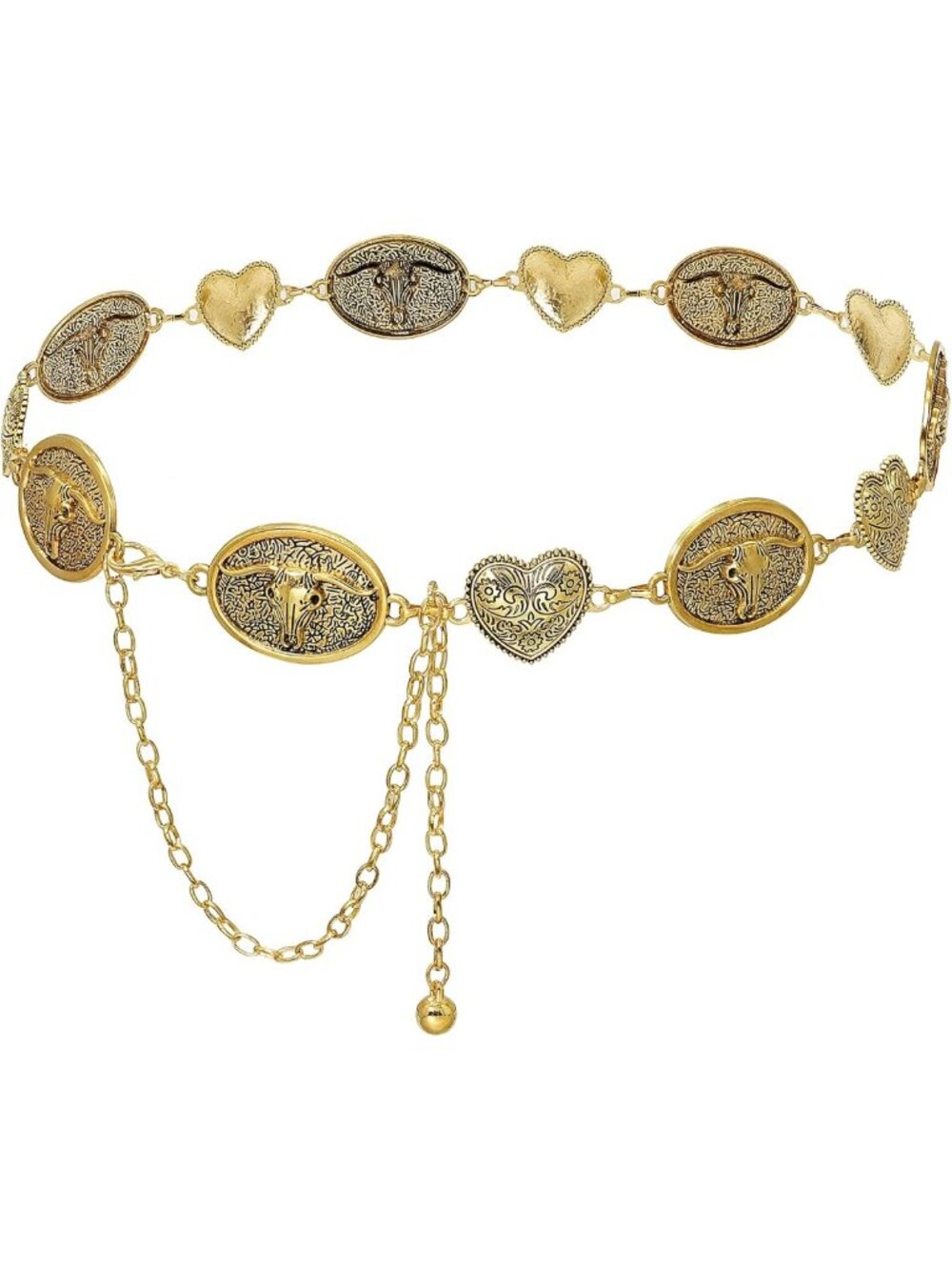 Stylish Metal Waist Chain Belt for Women - Western-Inspired Accessory for